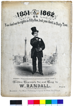 1851 and 1862 or You had me to rights in Fifty One, but you don't in Sixty Two, 1862 (lithograph on paper)