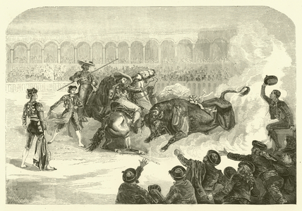 A bullfight in Madrid (engraving)