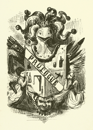 Illustration for the works of Rabelais (engraving)