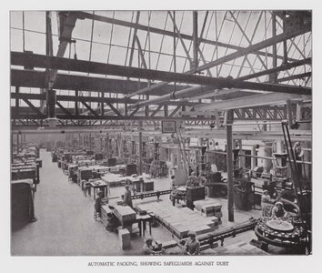 Lever Brothers Ltd: Automatic Packing, Showing Safeguards against Dust (b/w photo)