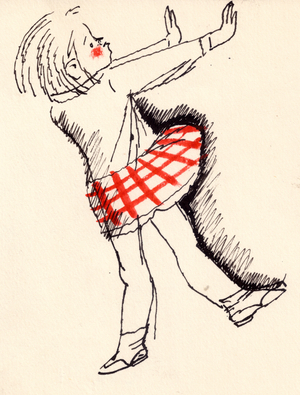 Illustration, 1963 (gouache on paper)