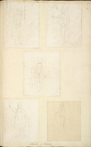 New Zeland'.
'Sketches of natives'.