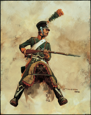 Trooper: 13th Chasseurs a Cheval 1806, 2002 (oil on board)