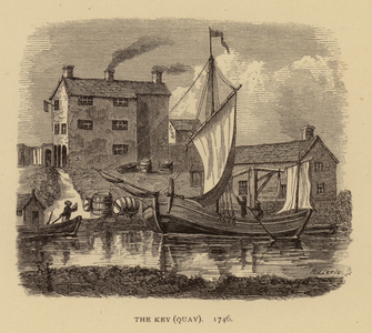 Manchester: The Key, Quay, 1746 (engraving)