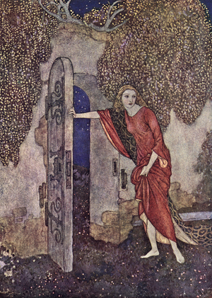 The Nightingale by Hans Christian Andersen (lithograph)
