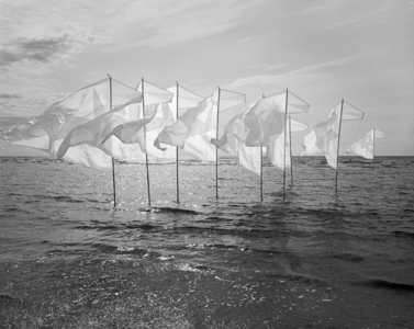 Wind-Installation III, 2015 (b/w photo)