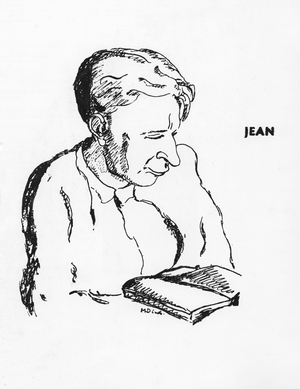 Portrait of Jean Follain (litho)