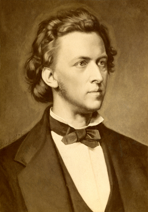 Frédéric Chopin (b/w photo)