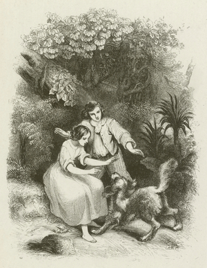 The children found by Fidelio (engraving)