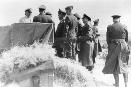 Hermann Goering and officers of the Luftwaffe, 1940 (b/w photo)