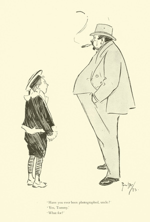 Cartoon by Phil May, from the 1890s (litho)