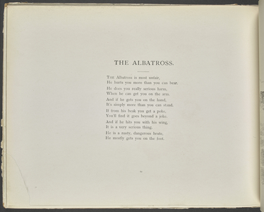 A poem: The albatross.