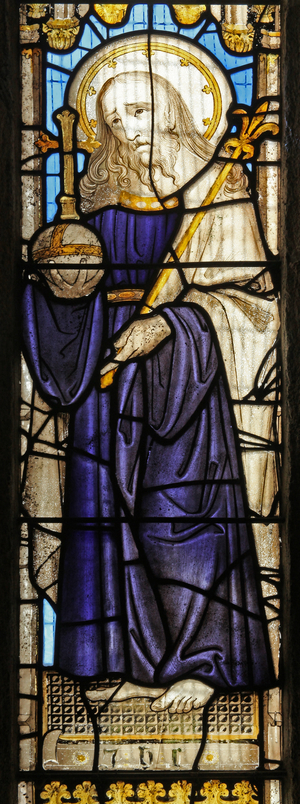 Window s7 depicting Christ (stained glass)