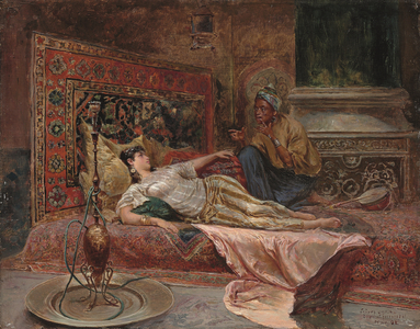 Reclining Odalisque, 1892  (oil on panel)