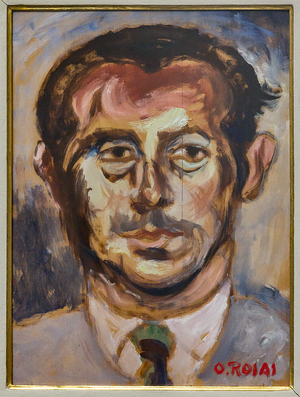 Portrait of Enrico Vallecchi, 1954-55 (oil painting on canvas)