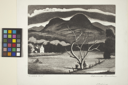 Cobble Hill, 1944 (etching & aquatint)