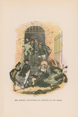 Illustration for Pickwick Papers (colour litho)