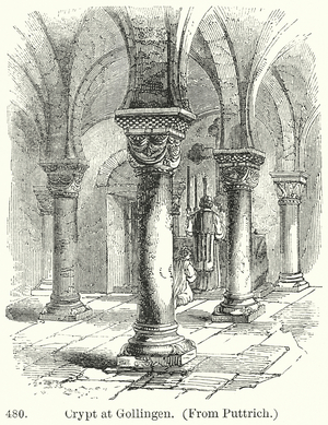 Crypt at Gollingen (engraving)