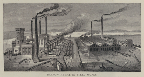 Barrow Hematite Steel Works (engraving)
