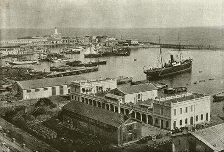 Alger, Le Port (b/w photo)