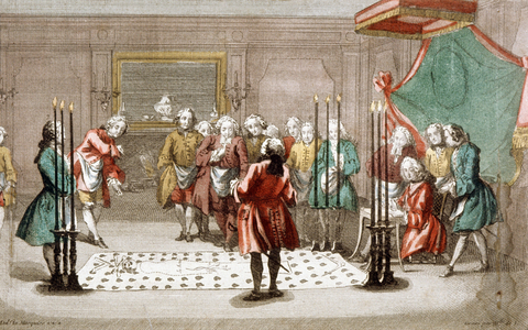 Assembly of Free Masons, c.1733 (engraving)