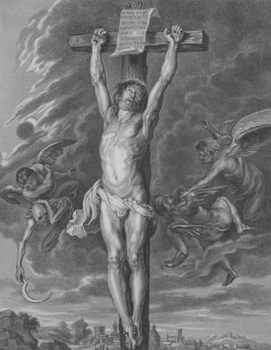 The Crucifixion, St Matthew 27, Verse 30-54 , c.1835 (engraving)