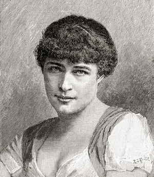 Lillie Langtry or Lily Langtry, from The Strand Magazine, Vol I January to June, 1891
