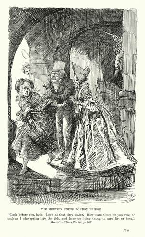 Illustration for Oliver Twist by Charles Dickens (litho)