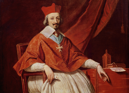 The Cardinal of Richelieu (1585 - 1642), French prelate and statesman (detail of the upper body), 1636 (oil on canvas)