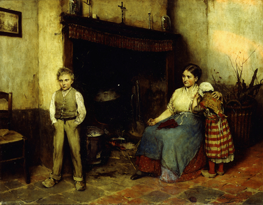 Trouble Brewing, 1883 (oil on canvas)