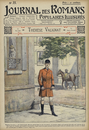 Therese Valignat by Charles Merouvel (colour litho)
