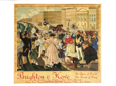 holidays brighton hove railways rail, 1900s