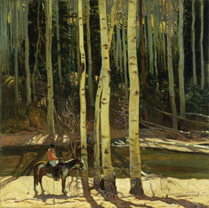 Canyon Stream, (oil on canvas)