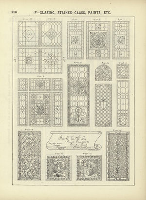Page from The Architect's, Surveyor's and Engineer's Compendium 1892 (engraving)