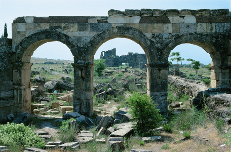 The Roman Aquaeduct of Hierapolis, Turkey