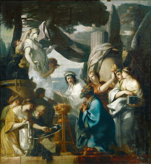 Salomon sacrifiant aux idoles - Solomon sacrificing to the idols …