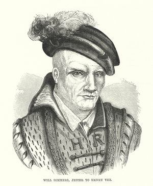 Will Sommers, Jester to Henry VIII (engraving)