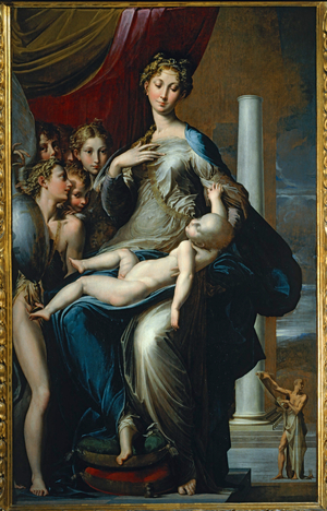 Madonna of the long neck … (oil on wood)