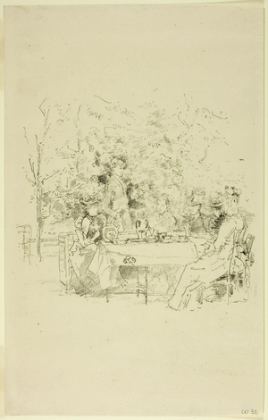 The Garden, 1891 (transfer lithograph in black on cream wove paper)