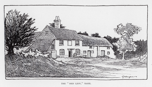 The "Red Lion," Rake (litho)