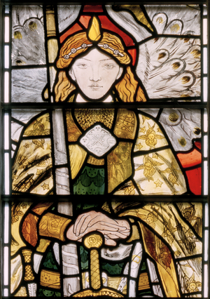 Archangel Uriel, 1862 (stained glass)