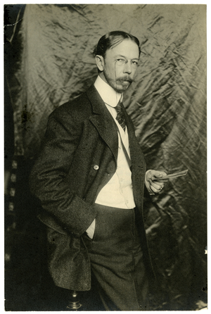 Irving Wiles, artist, 1906 (gelatin silver photo)
