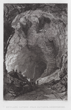 Rutland Cavern, near Matlock, Derbyshire (engraving)