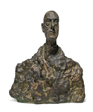 Head of Diego; Tete de Diego, 1959 ; 1960-1961 (bronze with dark brown patina)