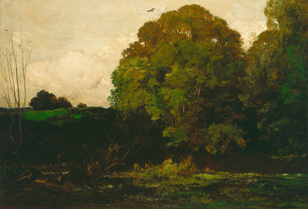 A Pond in the Morvan, 1869 (oil on canvas)