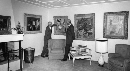 OSLO 196010: The art runner and actor Sonja Henie and shipowner Niels Onstad's home Granholtet on Landøya …, 1960 (photo)