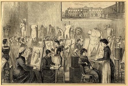 Art Class Magazine Plate, UK, 1890s
