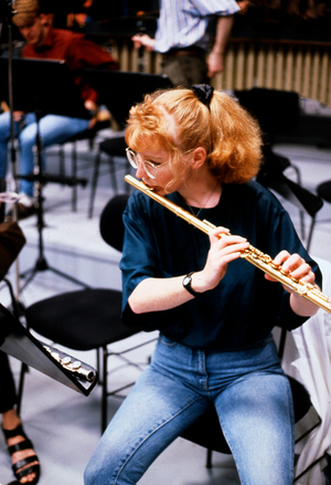 Flute Orchestra player, probably student in Schleswig Holstein Festival Orchestra