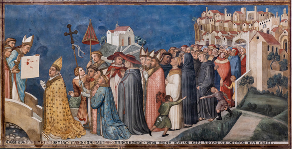 Detail of frescoes, 1357-64 (fresco)