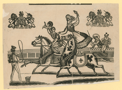 Untitled circus scene: Horse Riding (engraving)